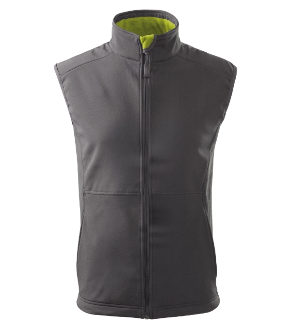 Vision softshell prsluk muški čelik siva S